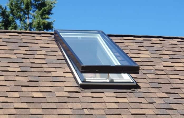 Roof Shingles with skylight