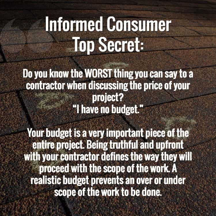 budget secrets from contractors